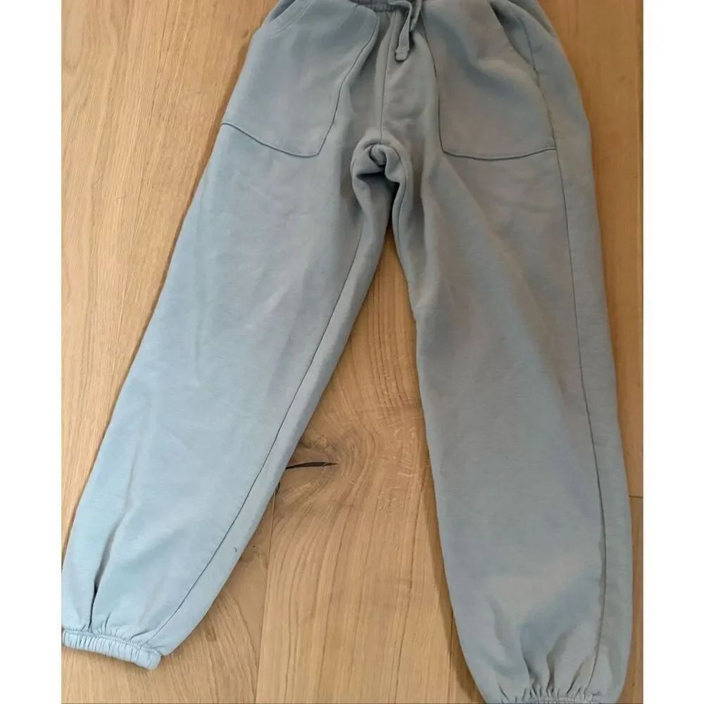 Zara Kids Drawstring Fleece Lined Pull-on Jogger Sweatpants Gray Size 11-12